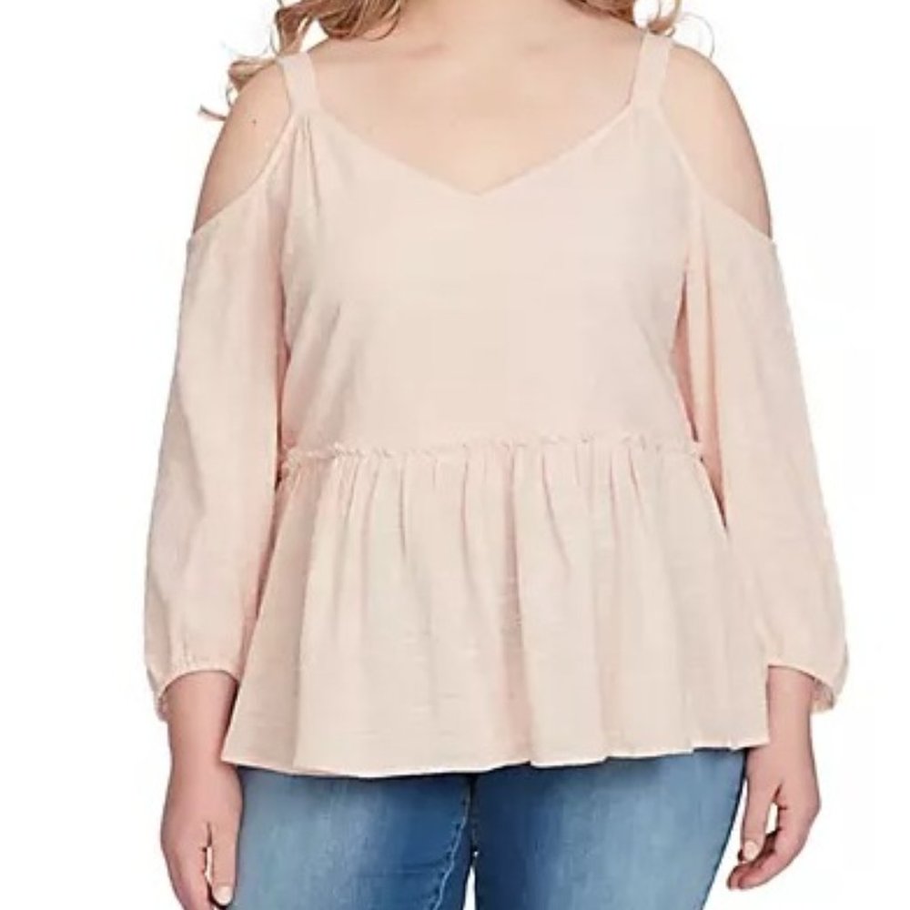 NWT Jessica Simpson cold shoulder blouse - 2X